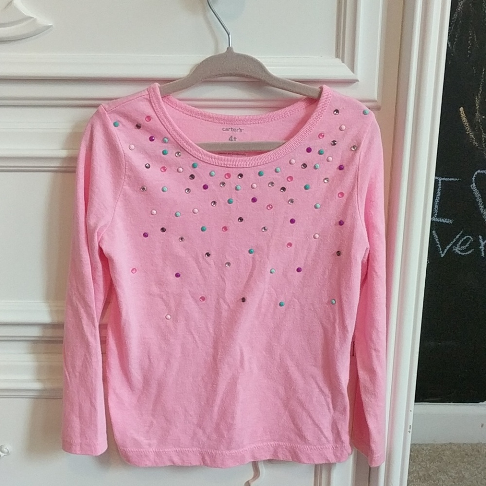 Girls carters long sleeve tee.